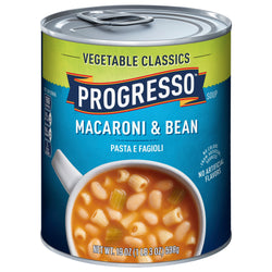 Progresso Vegetable Classics Soup Macaroni & Beans - 19 OZ 12 Pack