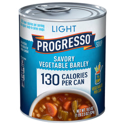 Progresso Soup Light Savory Beef Vegetable Barley - 18.5 OZ 12 Pack