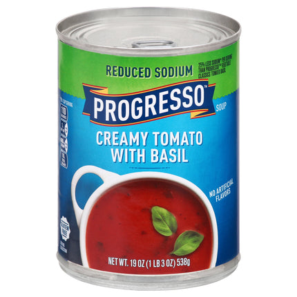 Progresso Soup High Fiber Creamy Tomato Basil - 19 OZ 12 Pack