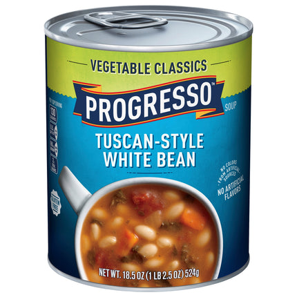 Progresso Vegetable Classics Tuscan Style White Bean - 18.5 OZ 12 Pack