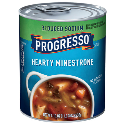 Progresso Soup 50% Less Sodium Minestrone - 19 OZ 12 Pack