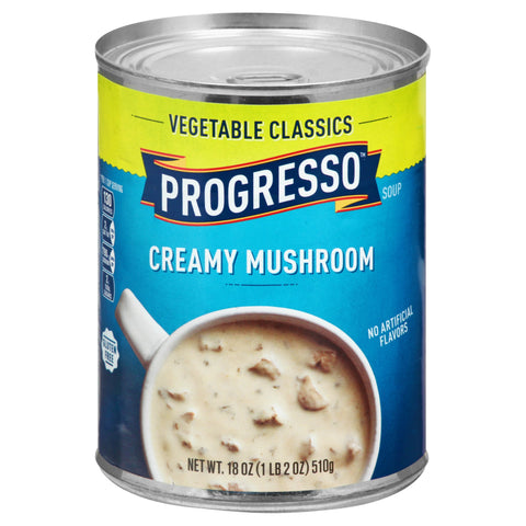 Progresso Vegetable Classics Soup Creamy Mushroom - 18 OZ 12 Pack
