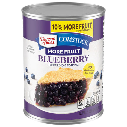 Comstock Pie Filling More Fruit Blueberry - 21 OZ 12 Pack