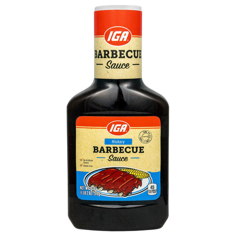 IGA Sauce Barbeque Hickory 18 OZ