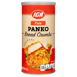 IGA Bread Crumbs Panko Plain - 8 OZ 12 Pack