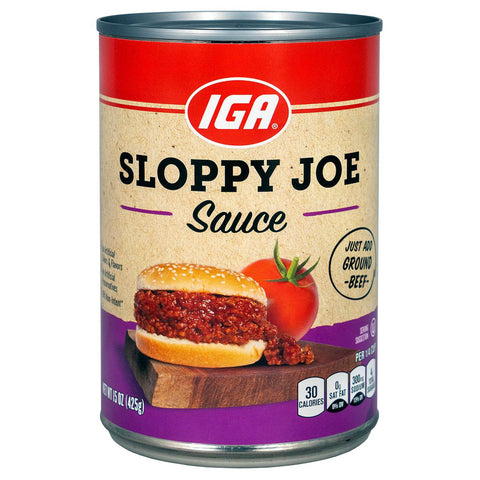 IGA Sauce Sloppy Joe - 15 OZ 24 Pack