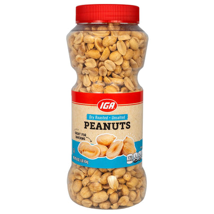 IGA Peanuts No Salt Dry Roasted - 16 OZ 12 Pack
