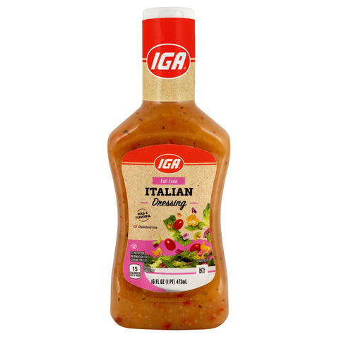 IGA Dressing Fat Free Italian - 16 FZ 6 Pack