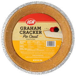 IGA Crust Pie Graham Cracker