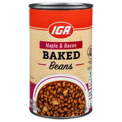 IGA Baked Beans Maple & Bacon - 28 OZ 12 Pack