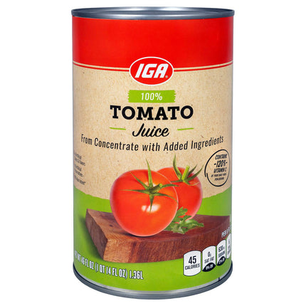 IGA Juice Tomato - 46 FZ 12 Pack