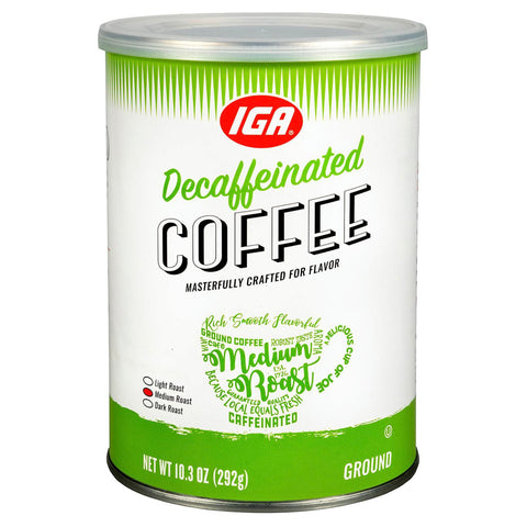 IGA Decaf Coffee - 10.3 OZ 12 Pack