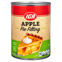 IGA Pie Filling Apple - 20 OZ 12 Pack