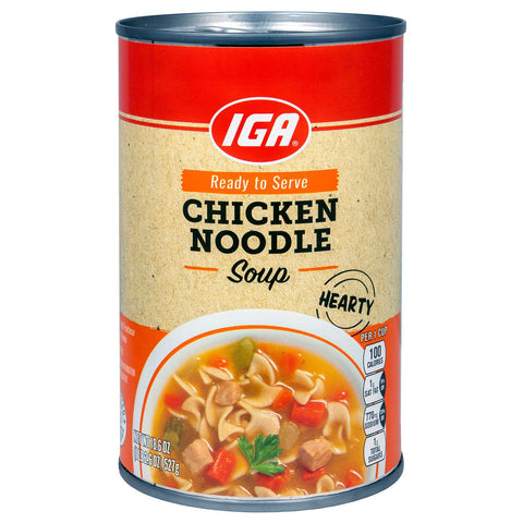 IGA Chunky Soup Chicken Noodle - 18.6 OZ 12 Pack