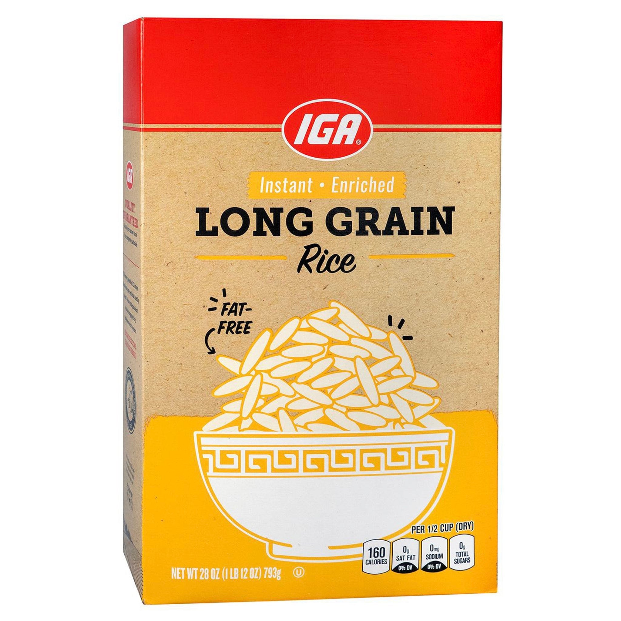 Iga Instant Rice IGA Rice Instant White - 28 OZ 12 Pack โ StockUpExpress