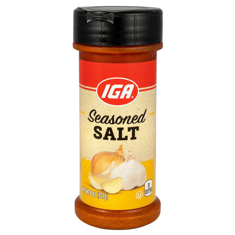 IGA Salt Seasoned - 8 OZ 12 Pack
