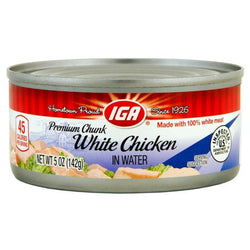 IGA Chicken Chunk White Breast - 5 OZ 12 Pack