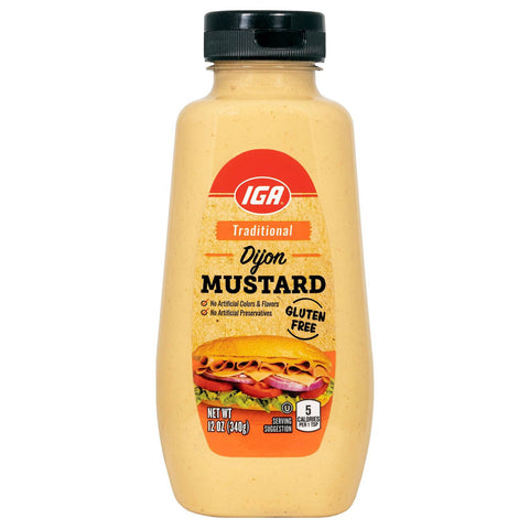 IGA Mustard Deli Style Dijon - 12 OZ 12 Pack