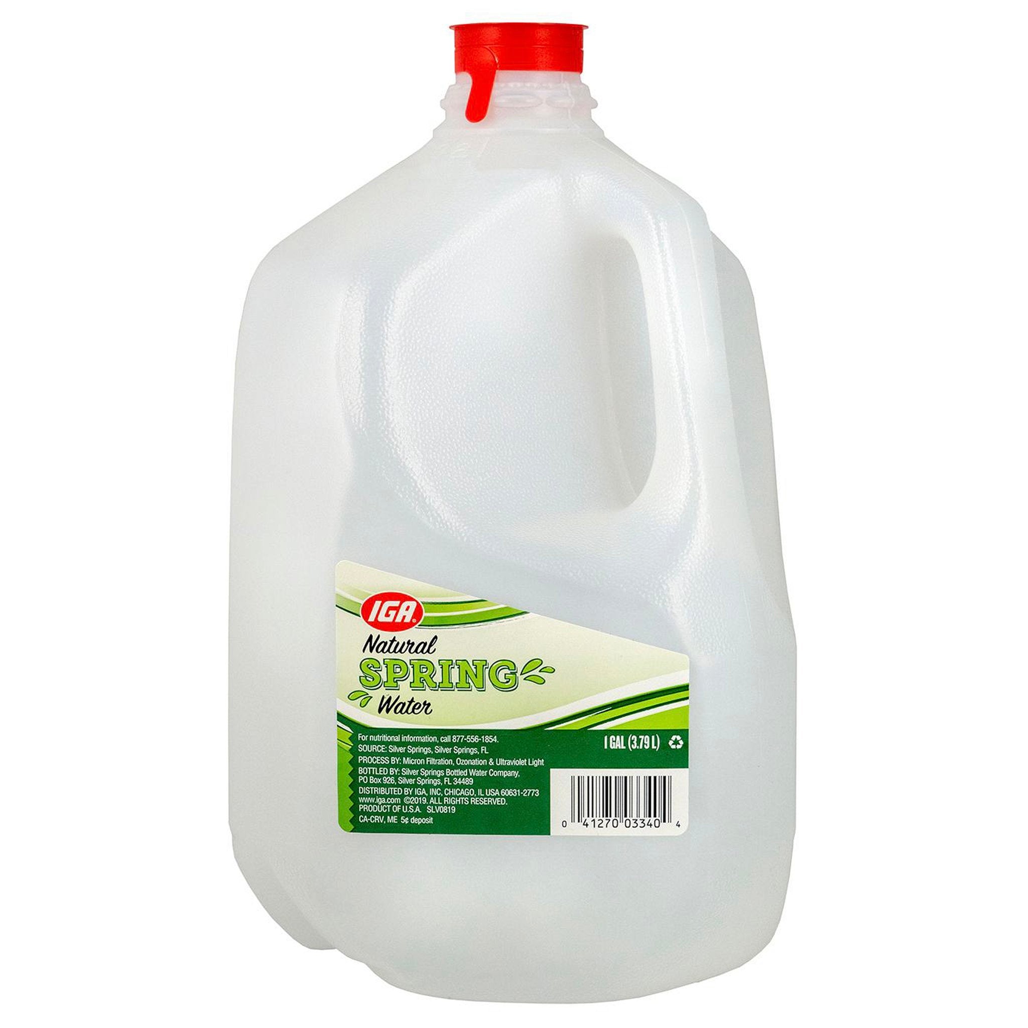 IGA Water Spring Gallon - 128 FZ 6 Pack – StockUpExpress