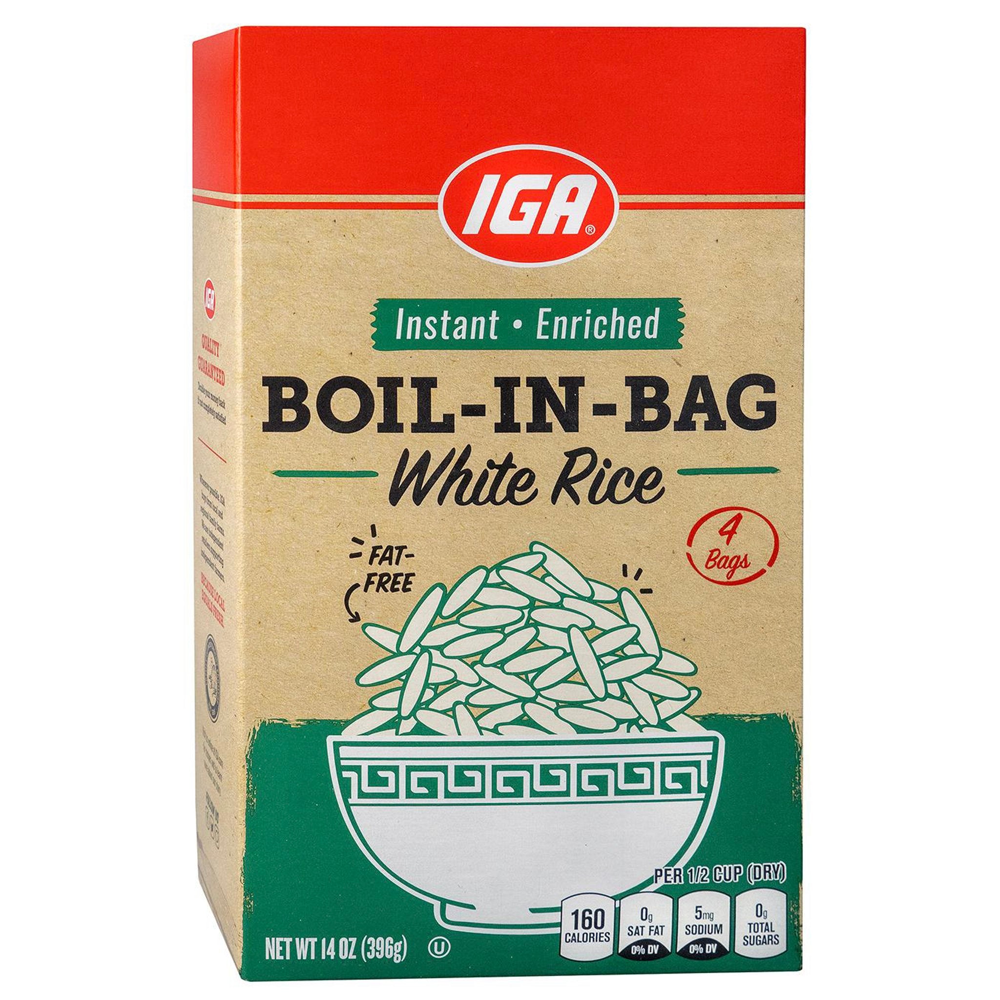 IGA Rice Boil In Bag - 14 OZ 12 Pack – StockUpExpress