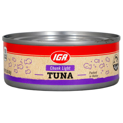 IGA Tuna Chunk Light In Water - 5 OZ 48 Pack