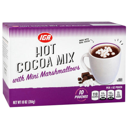 IGA Mix Hot Cocoa With Marshmallows - 10 OZ 12 Pack