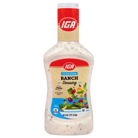 IGA Dressing Fat Free Ranch - 16 FZ 6 Pack