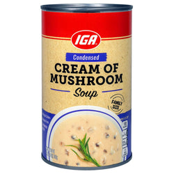 IGA Soup Cream Of Mushroom - 10.5 OZ 24 Pack