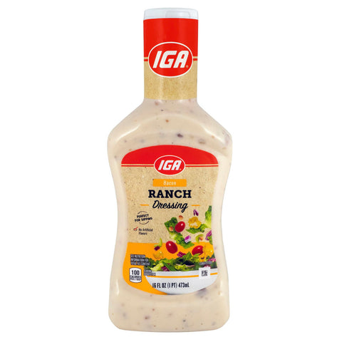 IGA Dressing Bacon Ranch - 16 FZ 6 Pack
