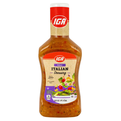 IGA Dressing Robust Italian - 16 FZ 6 Pack