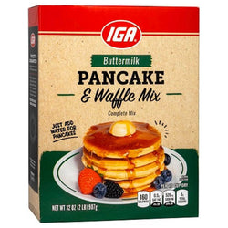 IGA Pancake & Waffle Mix Buttermilk - 32 OZ 12 Pack