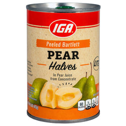 IGA Fruit Lite Pear Halves - 15 OZ 24 Pack