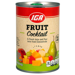 IGA Fruit Cocktail 100% Juice - 15 OZ 24 Pack