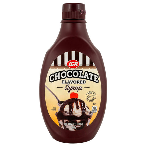 IGA Syrup Chocolate - 24 OZ 12 Pack