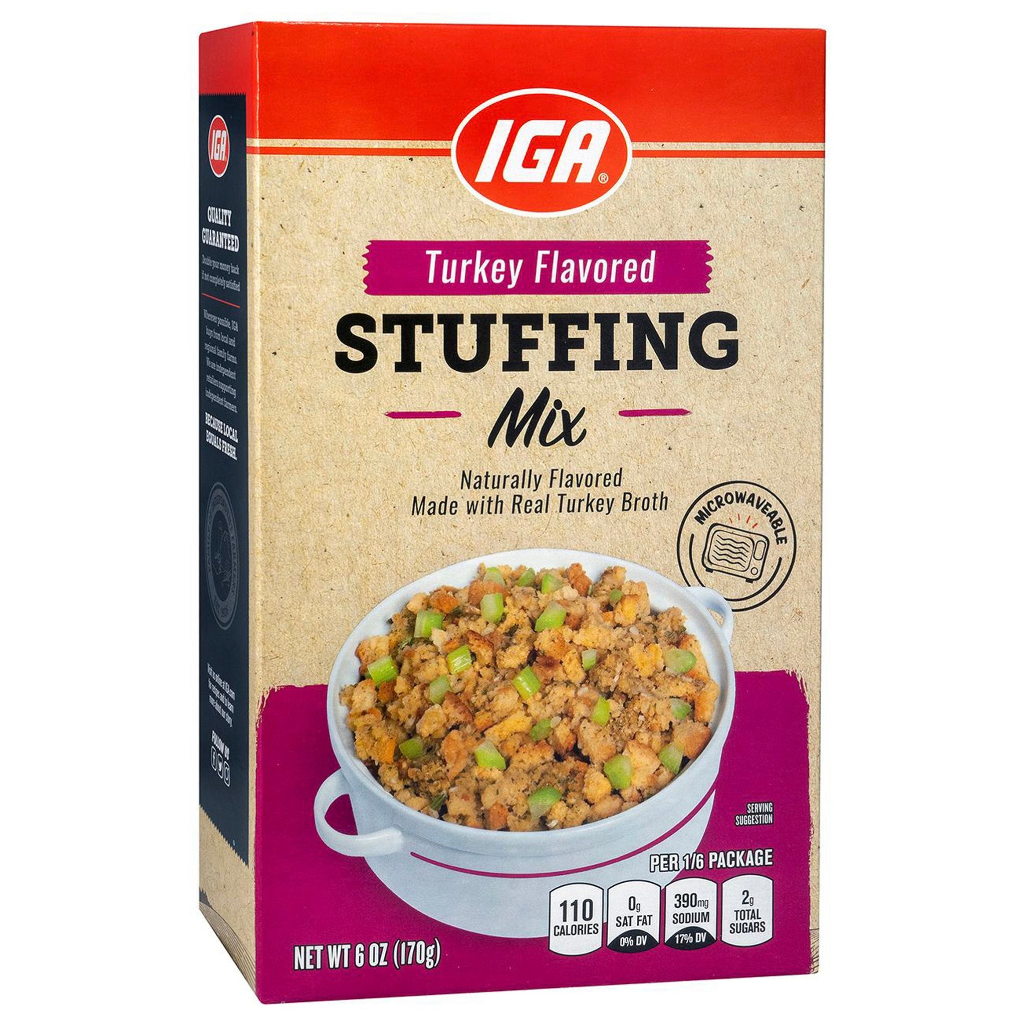 IGA Mix Stuffing Turkey 6 OZ 12 Pack StockUpExpress