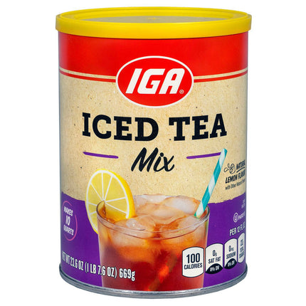 IGA Iced Tea Mix 10 Quarts - 23.6 OZ 6 Pack