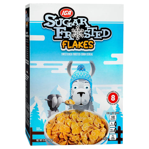 IGA Sugar Frosted Flakes - 15 OZ 12 Pack