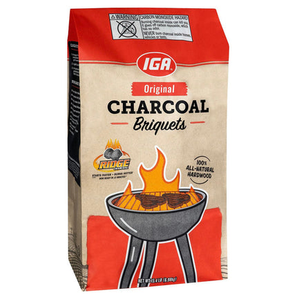 IGA Charcoal Briquets - 15.4 LB 1 Pack