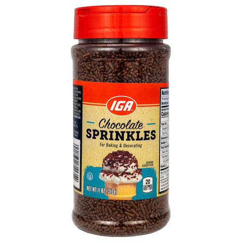 IGA Sprinkles Chocolate - 11 OZ 12 Pack
