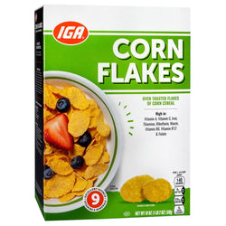 IGA Cereal Corn Flakes - 18 OZ 12 Pack
