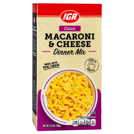 IGA Pasta Dinner Macaroni & Cheese - 5.5 OZ 24 Pack