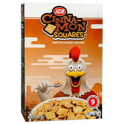 IGA Cereal Cinnamon Squares - 12.8 OZ 12 Pack