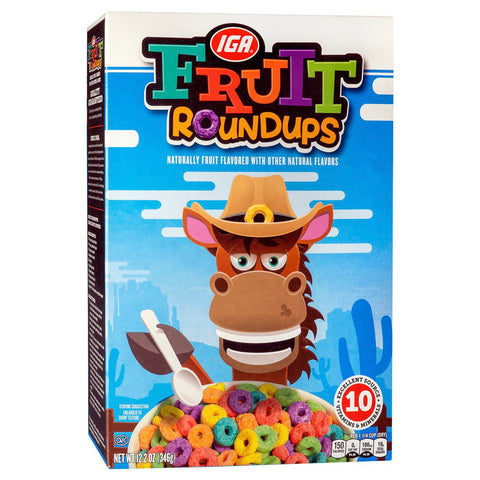IGA Cereal Fruit Rings - 12.2 OZ 12 Pack