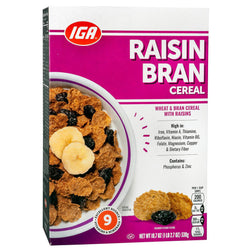 IGA Raisin Bran Cereal - 18.7 OZ 12 Pack
