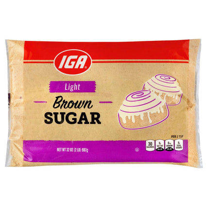 IGA Sugar Light Brown - 32 OZ 12 Pack