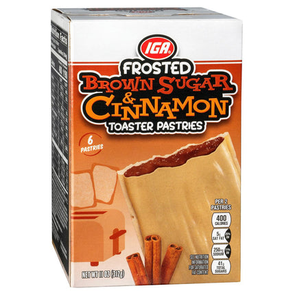 IGA Toaster Pastries Frosted Cinnamon - 11 OZ 12 Pack