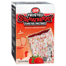 IGA Toaster Pastries Frosted Strawberry - 11 OZ 12 Pack