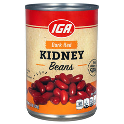 IGA Beans Dark Red Kidney - 15.5 OZ 24 Pack