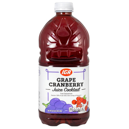 IGA Juice Cranberry Grape - 64 FZ 8 Pack