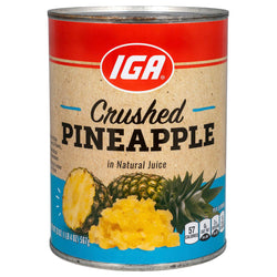 IGA Fruit Crushed Pineapple - 20 OZ 24 Pack